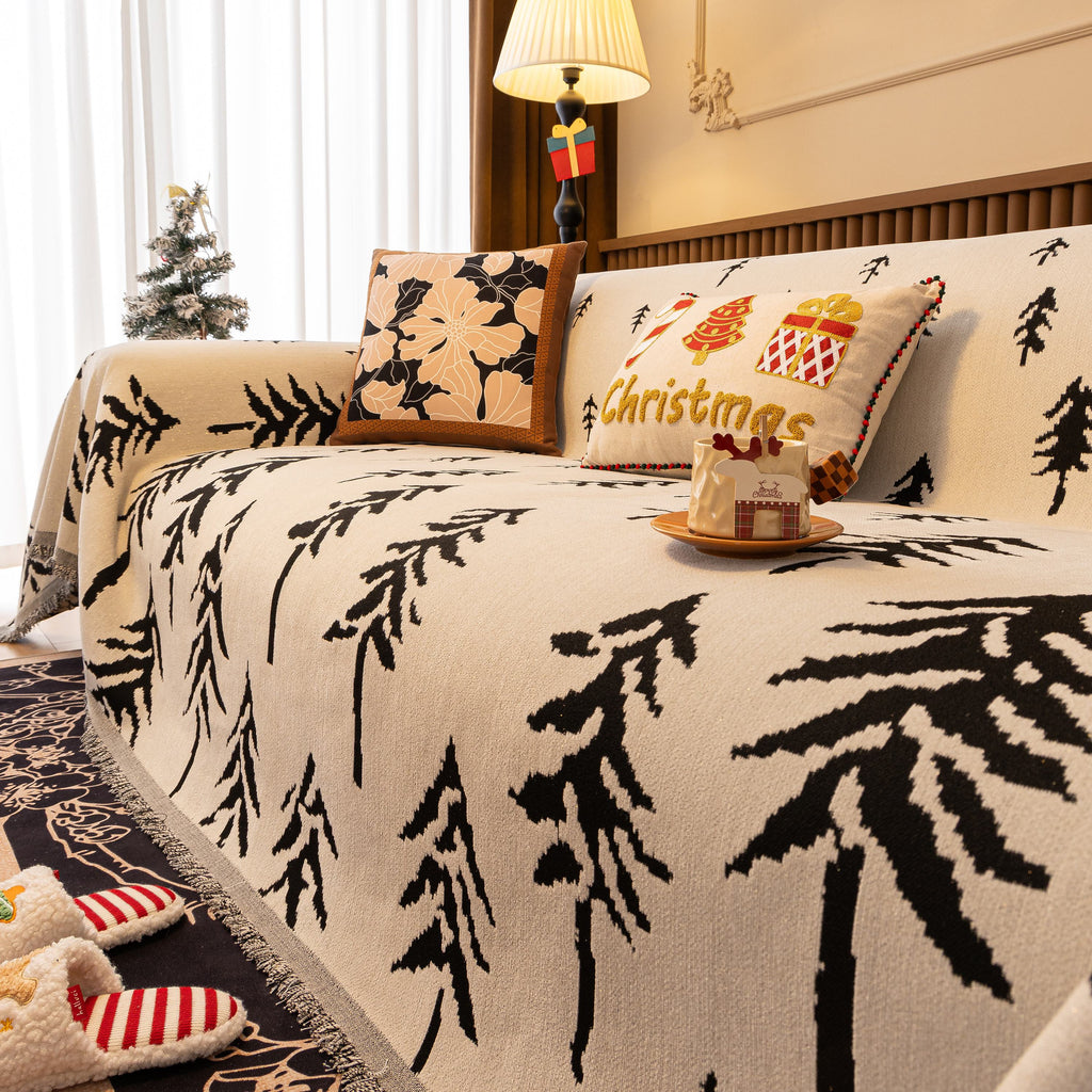 Modern Couch Covers for Couches Large Decorative Throw Blanket with Tassels for Couch