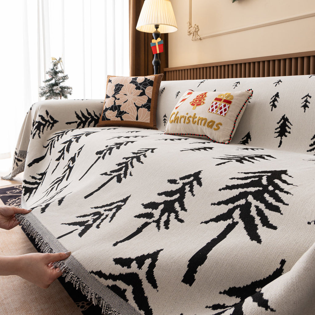 Modern Couch Covers for Couches Large Decorative Throw Blanket with Tassels for Couch