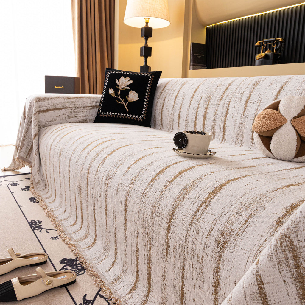 Chenille Oversized Throws for Couches, Washable and Durable Sofa Slipcover for Pets