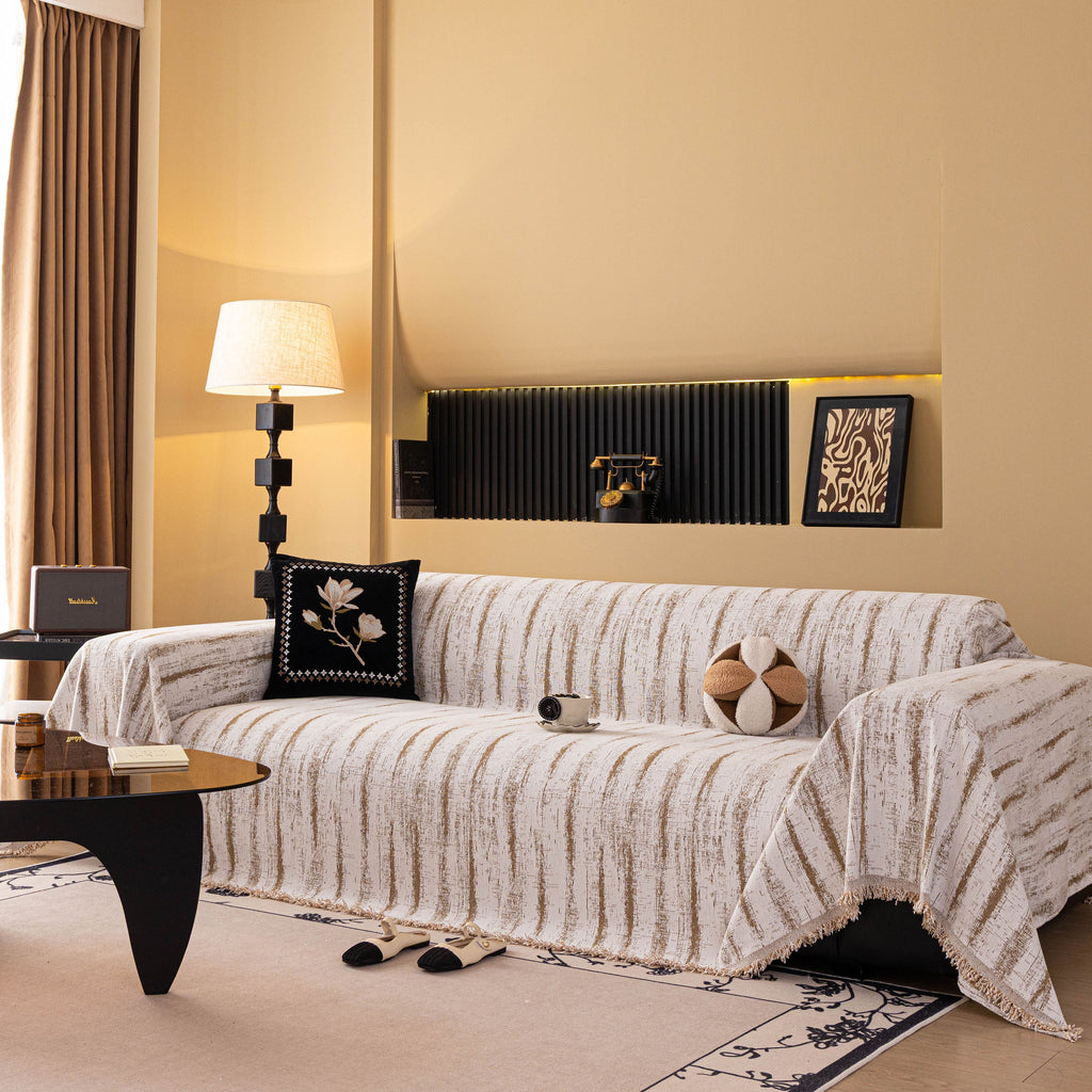 Chenille Oversized Throws for Couches, Washable and Durable Sofa Slipcover for Pets