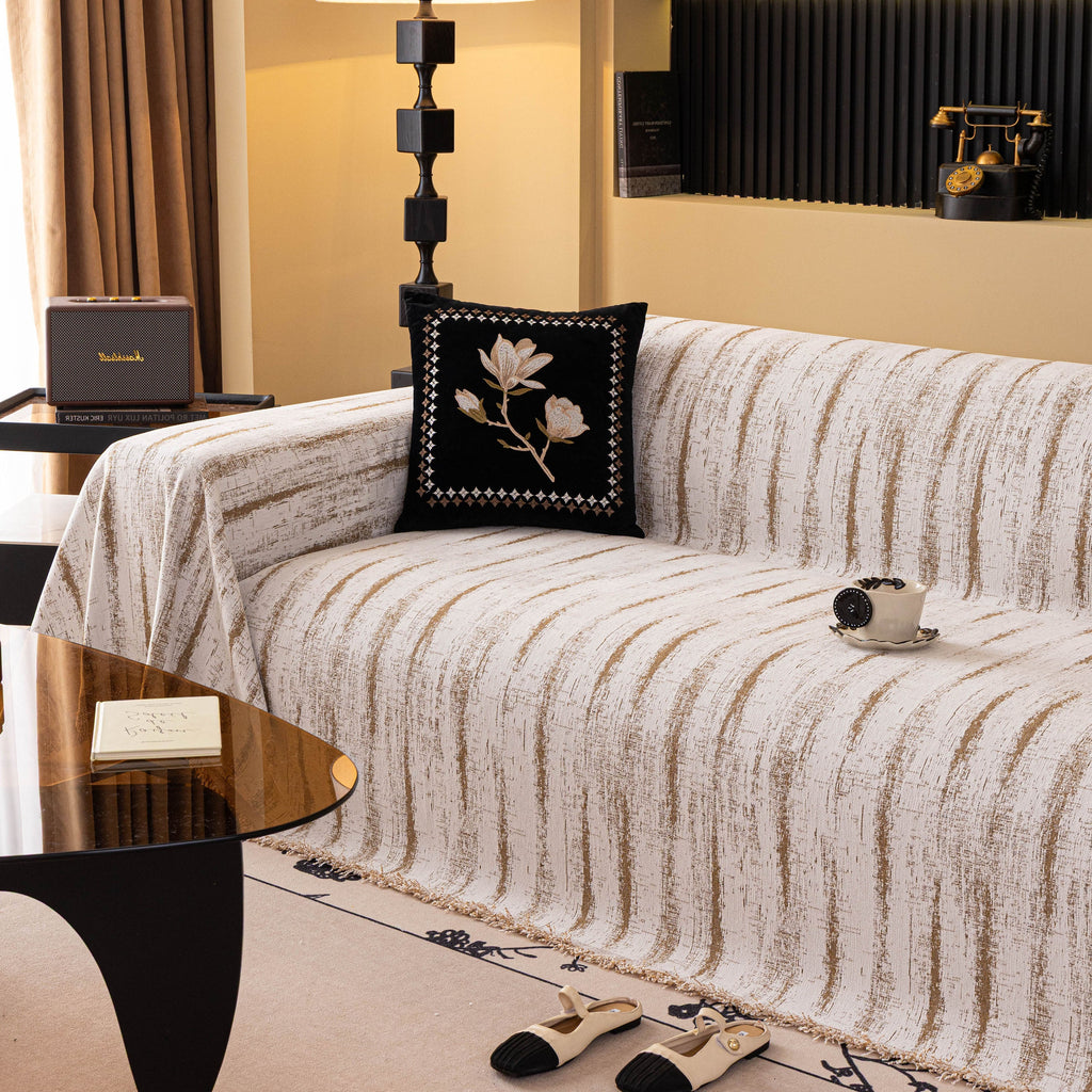 Chenille Oversized Throws for Couches, Washable and Durable Sofa Slipcover for Pets