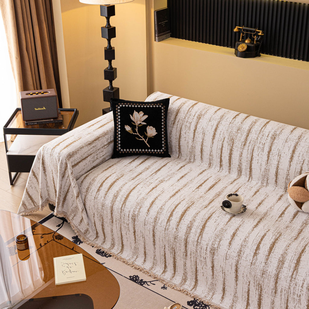 Chenille Oversized Throws for Couches, Washable and Durable Sofa Slipcover for Pets