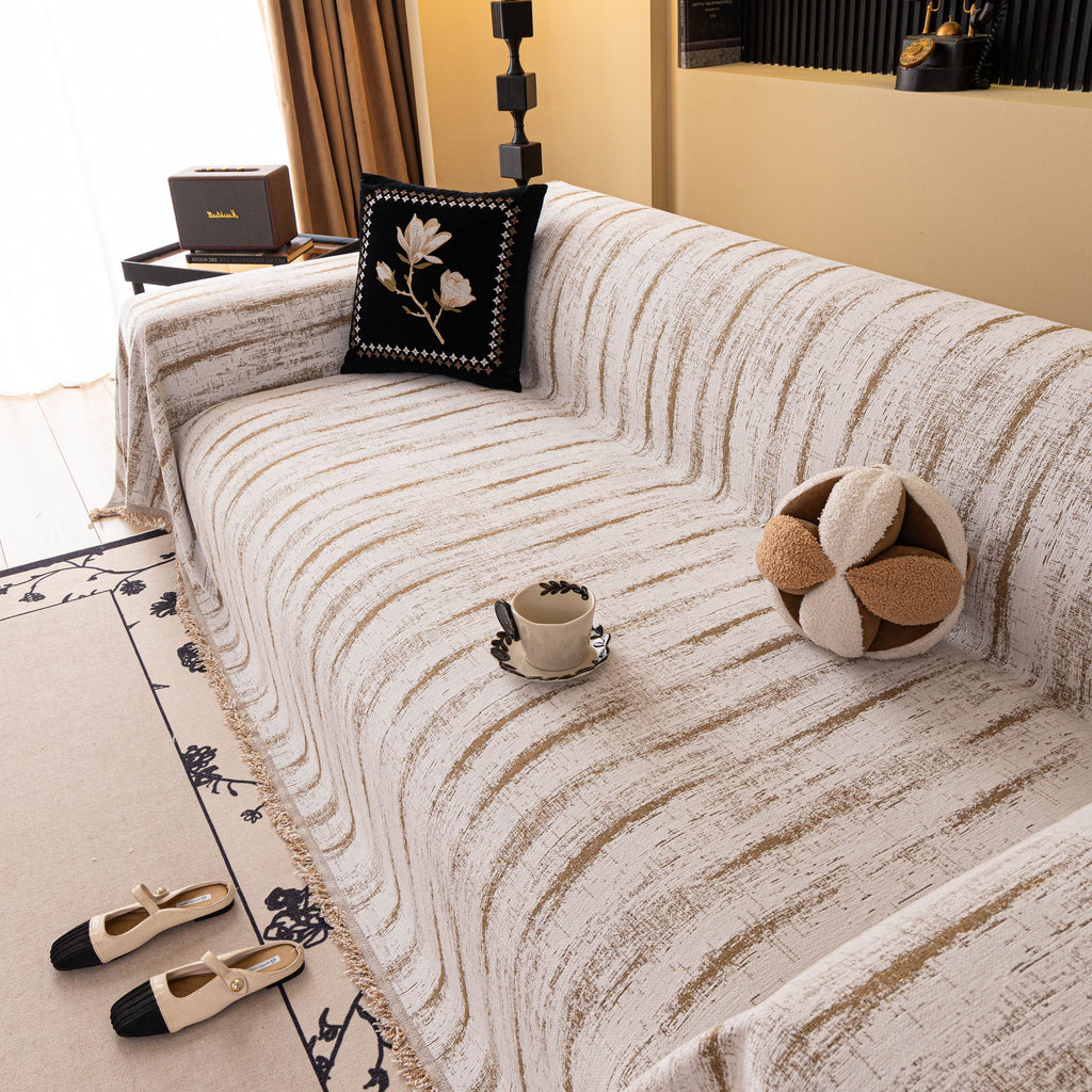 Chenille Oversized Throws for Couches, Washable and Durable Sofa Slipcover for Pets