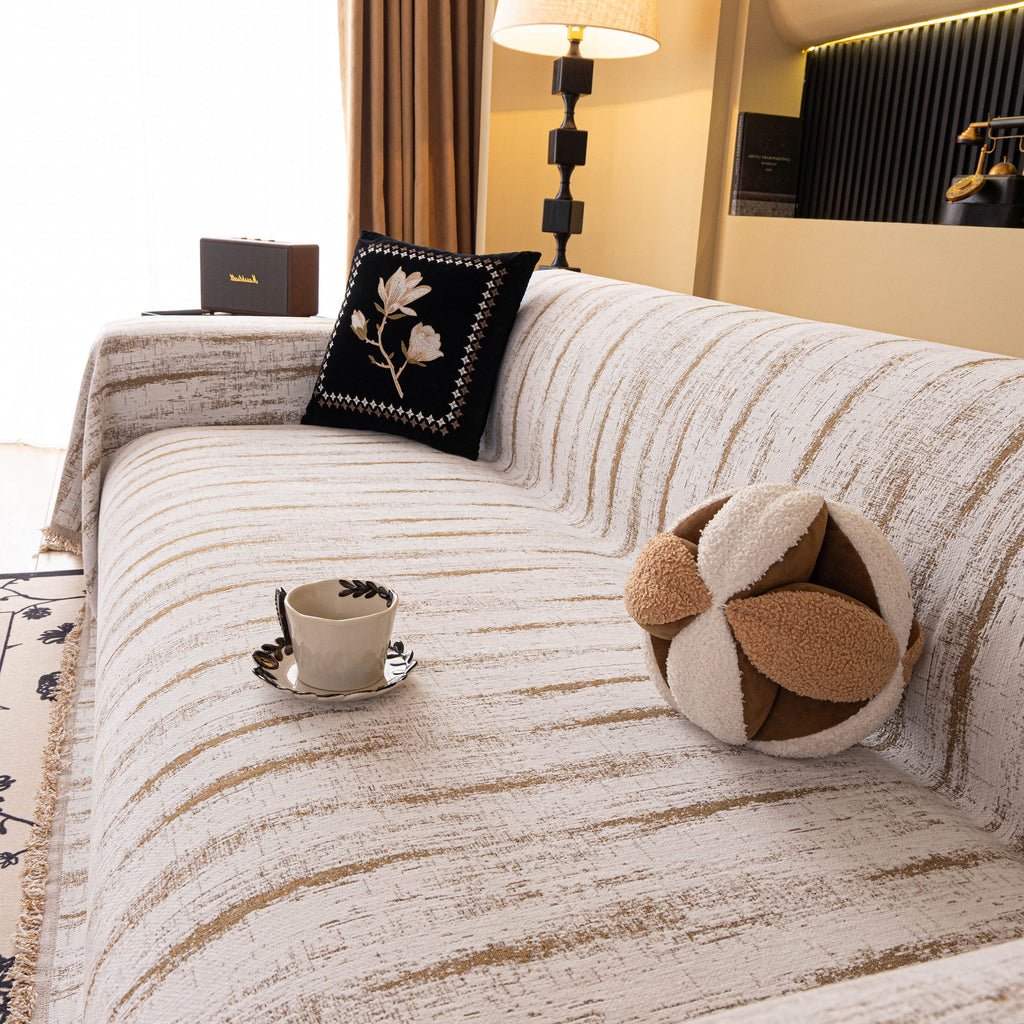 Chenille Oversized Throws for Couches, Washable and Durable Sofa Slipcover for Pets