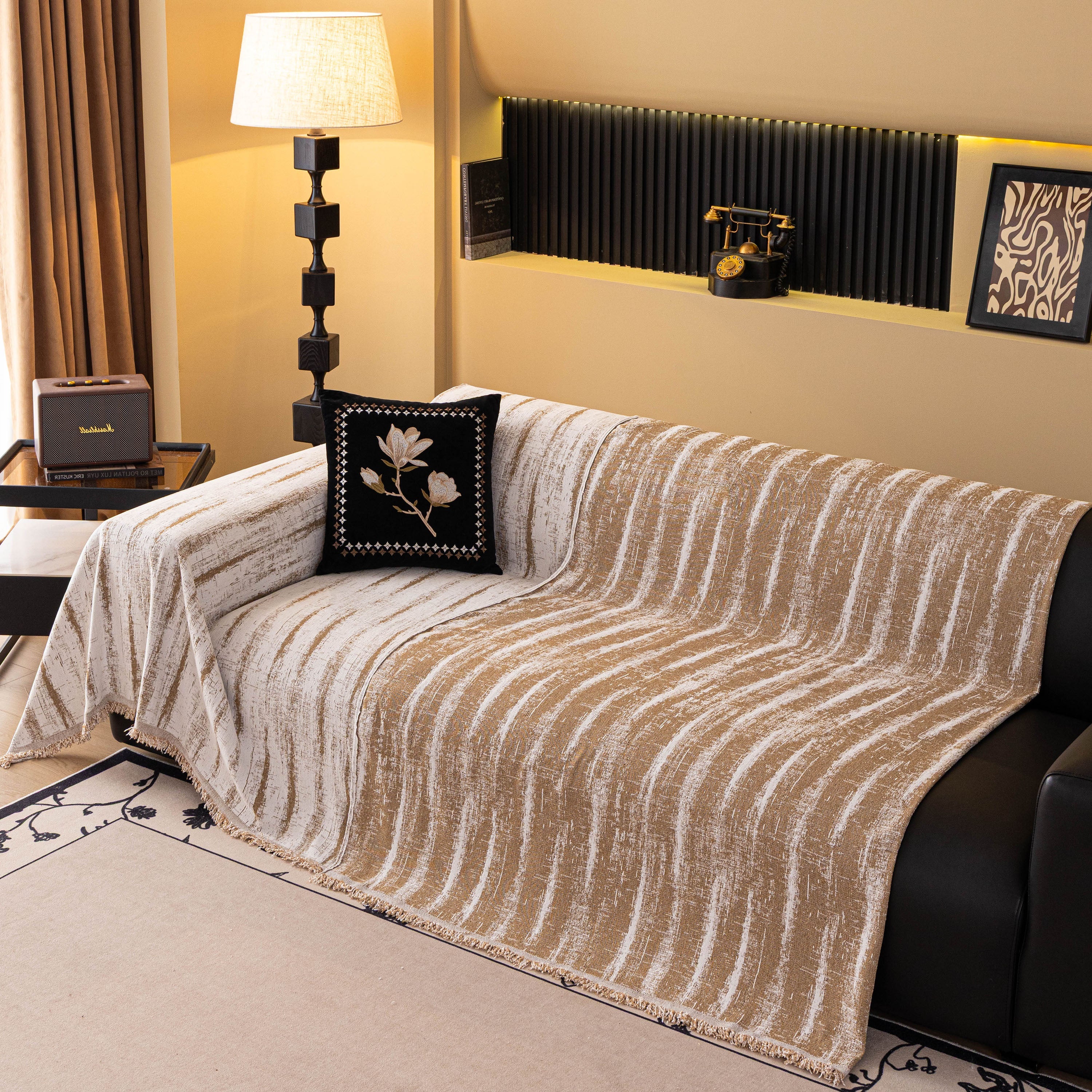 Chenille Oversized Throws for Couches, Washable and Durable Sofa Slipcover for Pets