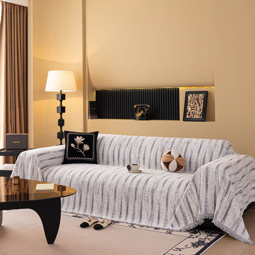 Chenille Oversized Throws for Couches, Washable and Durable Sofa Slipcover for Pets