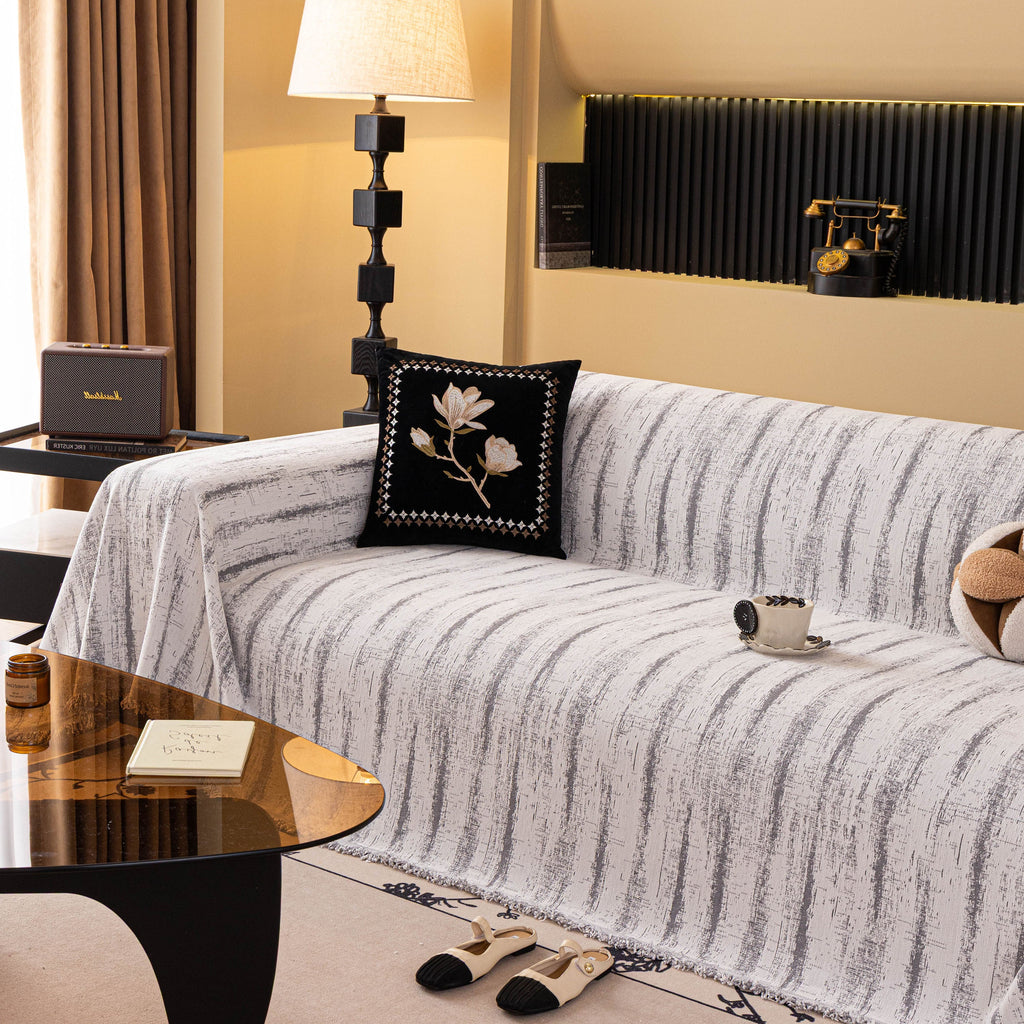 Chenille Oversized Throws for Couches, Washable and Durable Sofa Slipcover for Pets