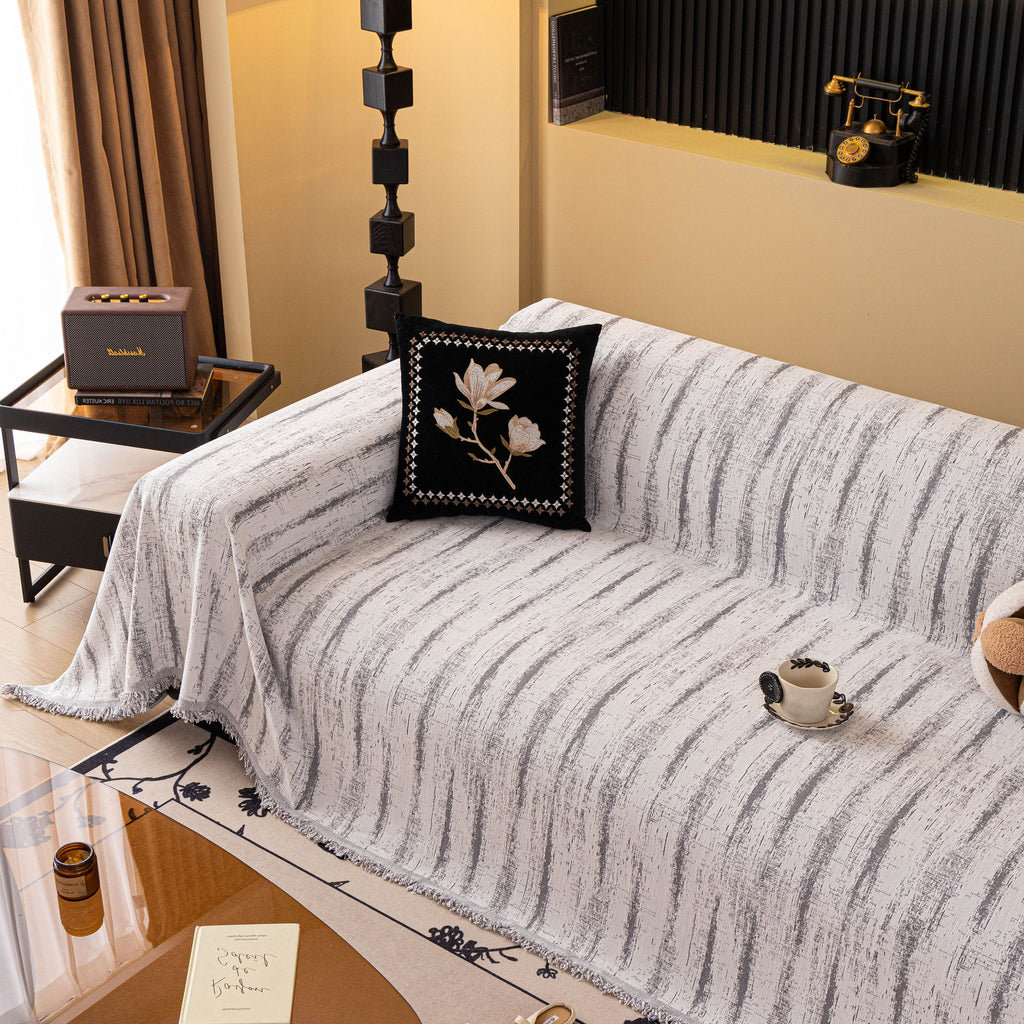 Chenille Oversized Throws for Couches, Washable and Durable Sofa Slipcover for Pets