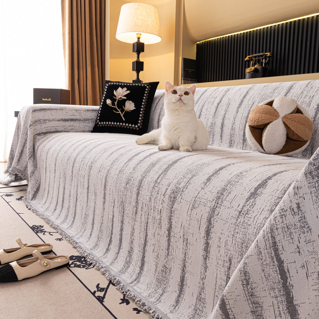 Chenille Oversized Throws for Couches, Washable and Durable Sofa Slipcover for Pets