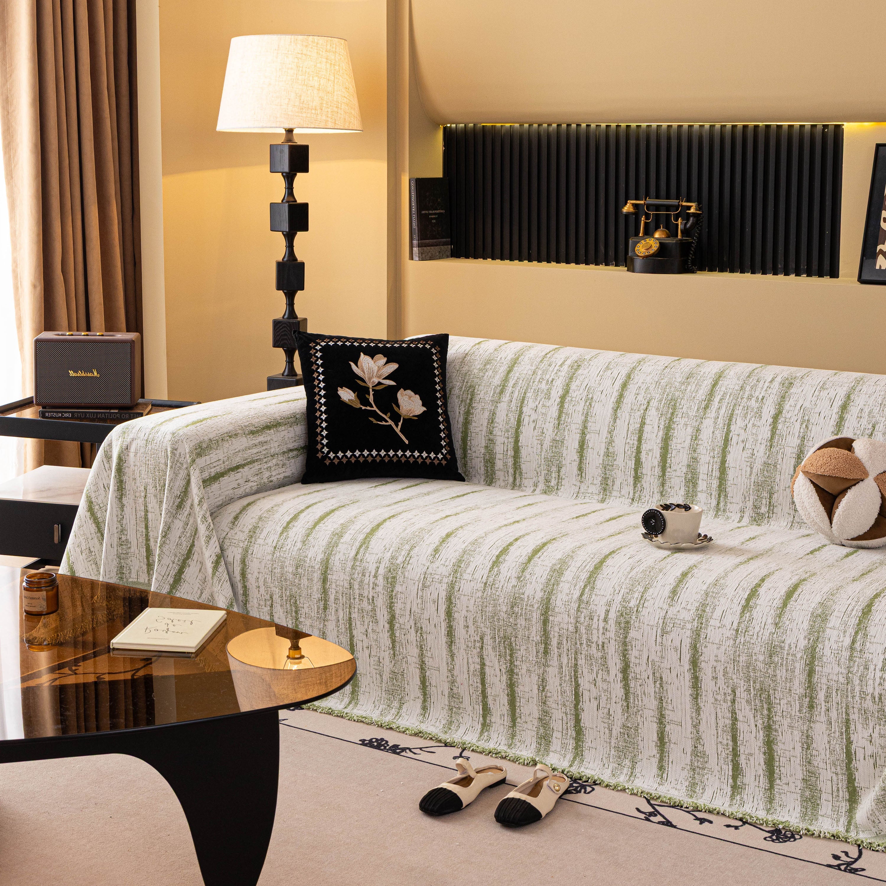 Chenille Oversized Throws for Couches, Washable and Durable Sofa Slipcover for Pets