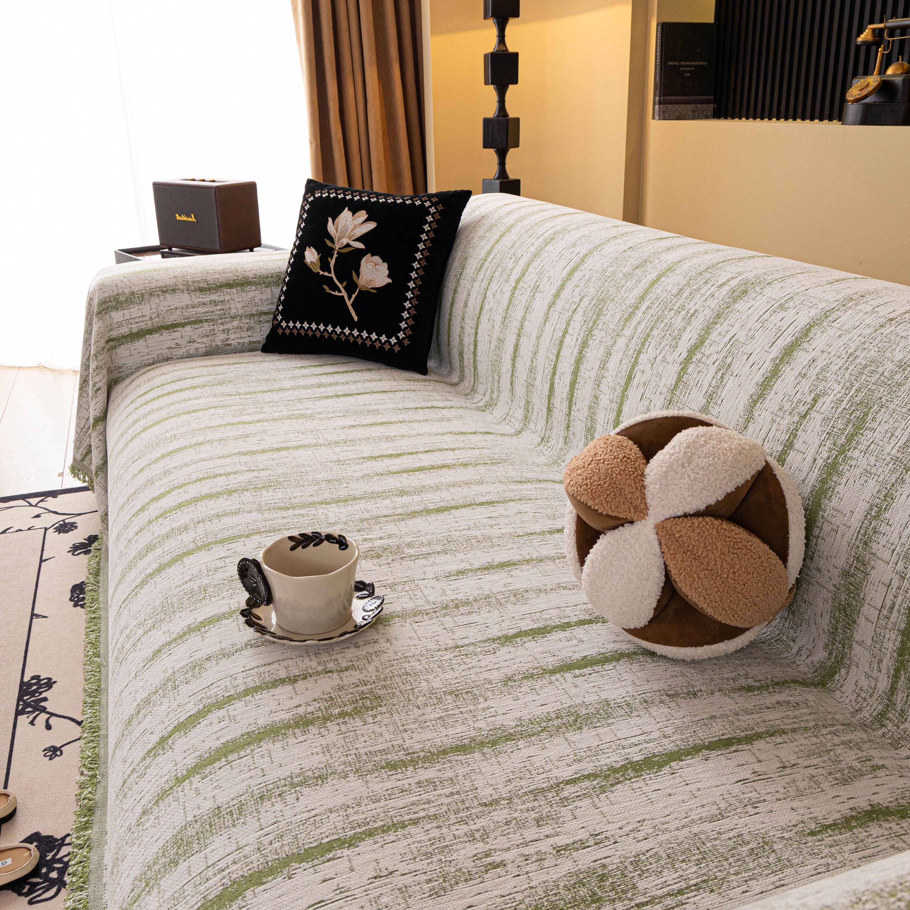 Chenille Oversized Throws for Couches, Washable and Durable Sofa Slipcover for Pets