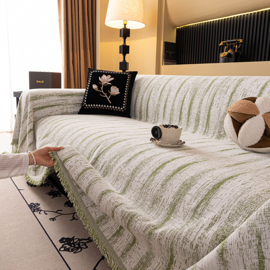 Chenille Oversized Throws for Couches, Washable and Durable Sofa Slipcover for Pets