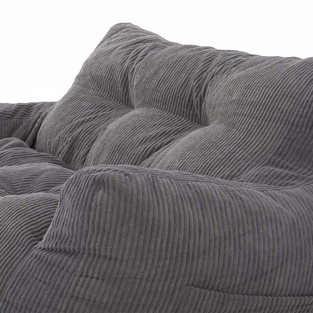 Pamapic 2-Seat Structured Big Bean Bag Chairs for Adult