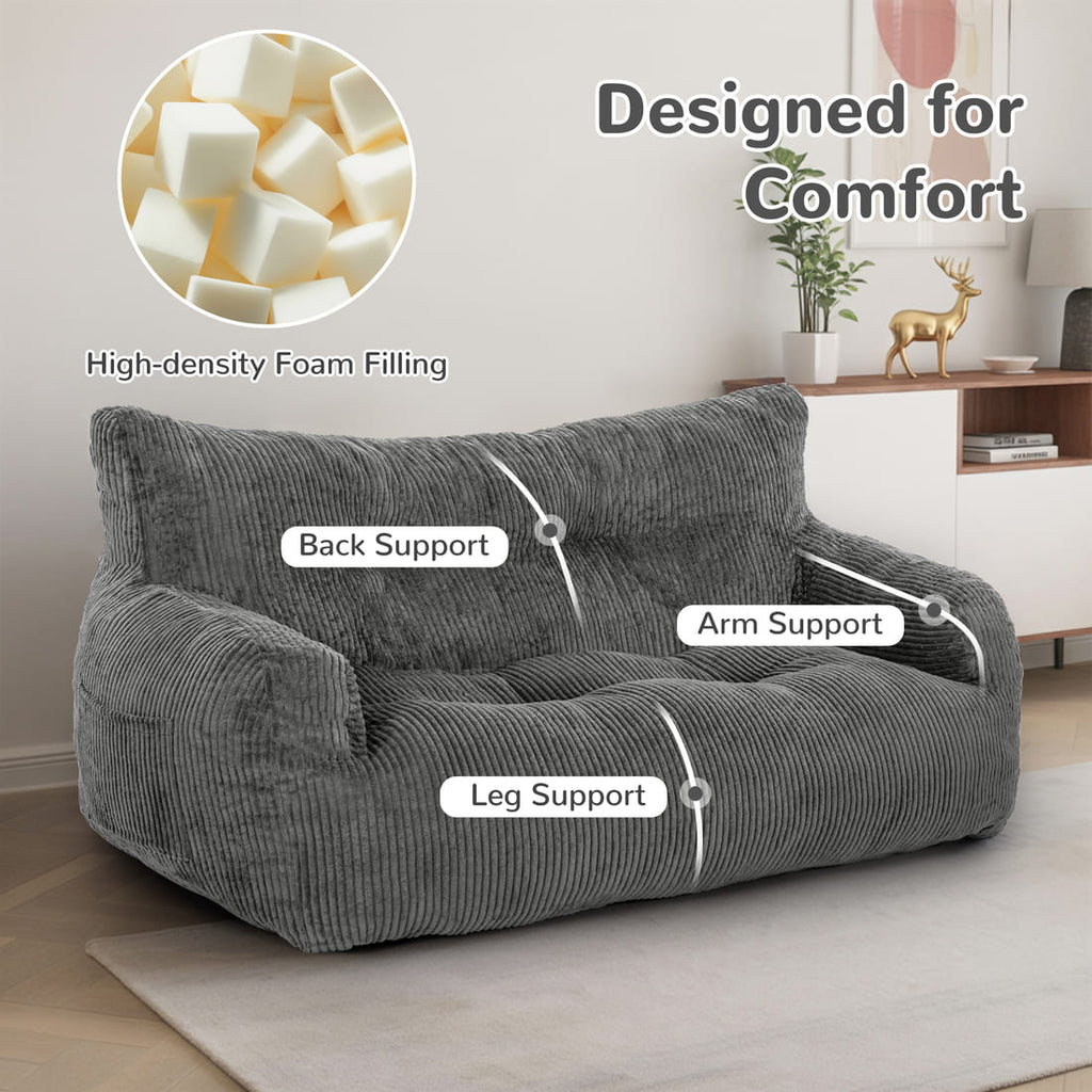 Pamapic Adult Bean Bag Chair for House Comfy