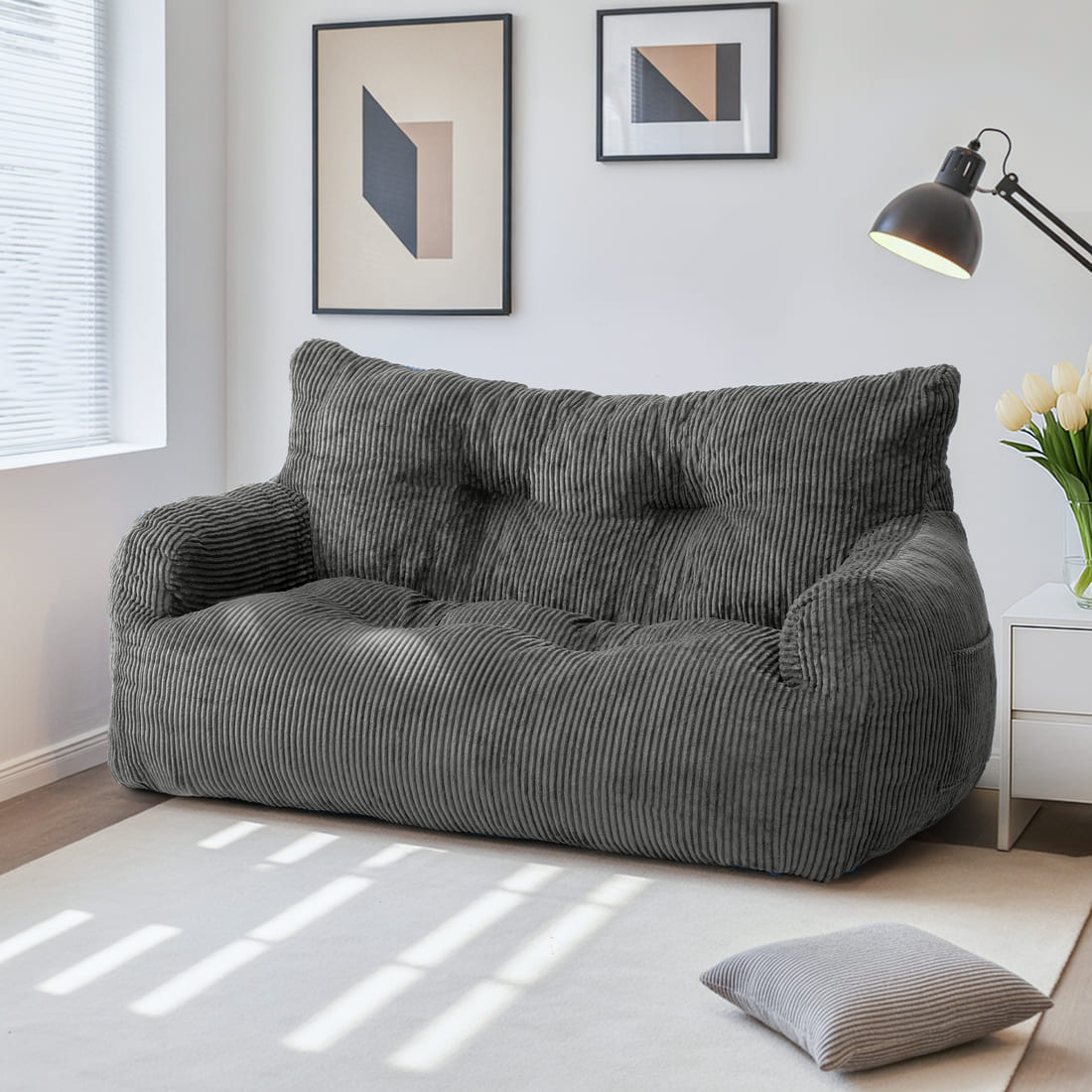 Pamapic Adult Bean Bag Chair for House Comfy
