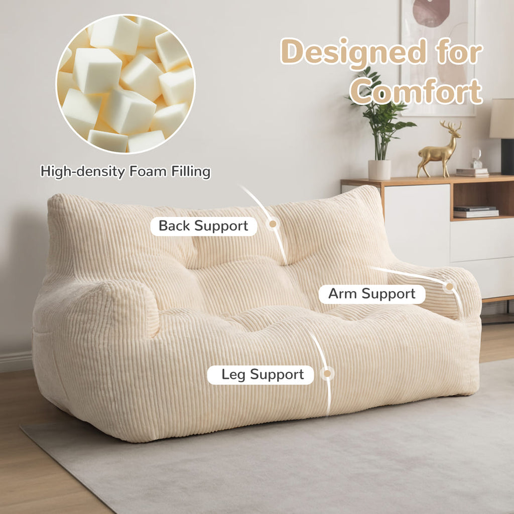 Pamapic Adult Bean Bag Chair for House Comfy