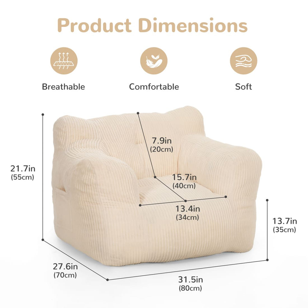 Pamapic Adult Bean Bag Chair for House Comfy