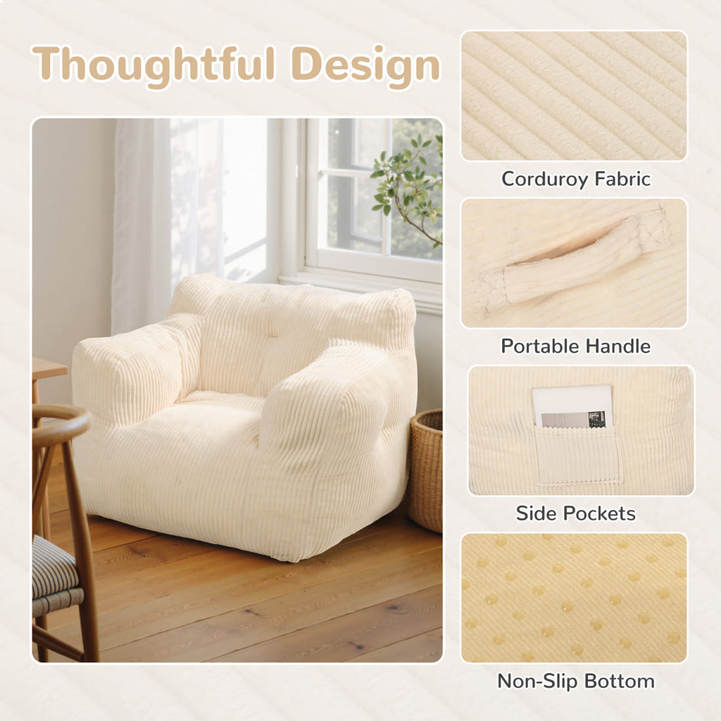 Pamapic Adult Bean Bag Chair for House Comfy