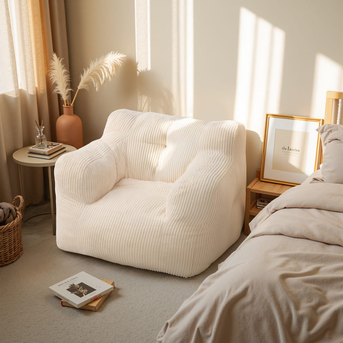 Pamapic Adult Bean Bag Chair for House Comfy