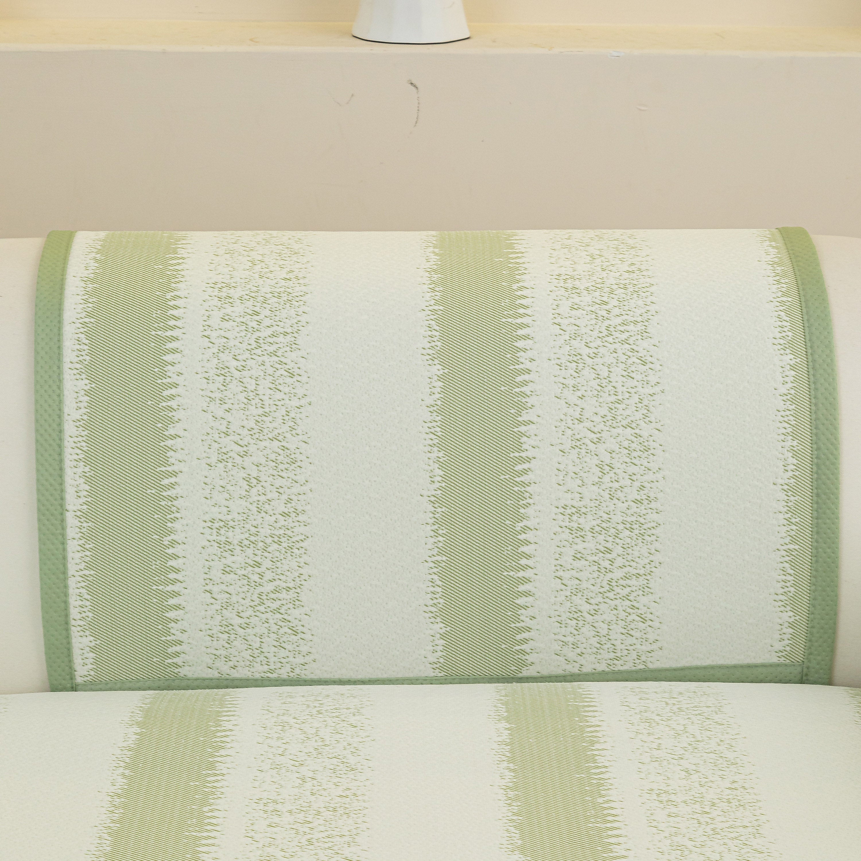 Striped Non-Slip Cooling Couch Cover, Summer Couch Pads for Seat Back Armrest