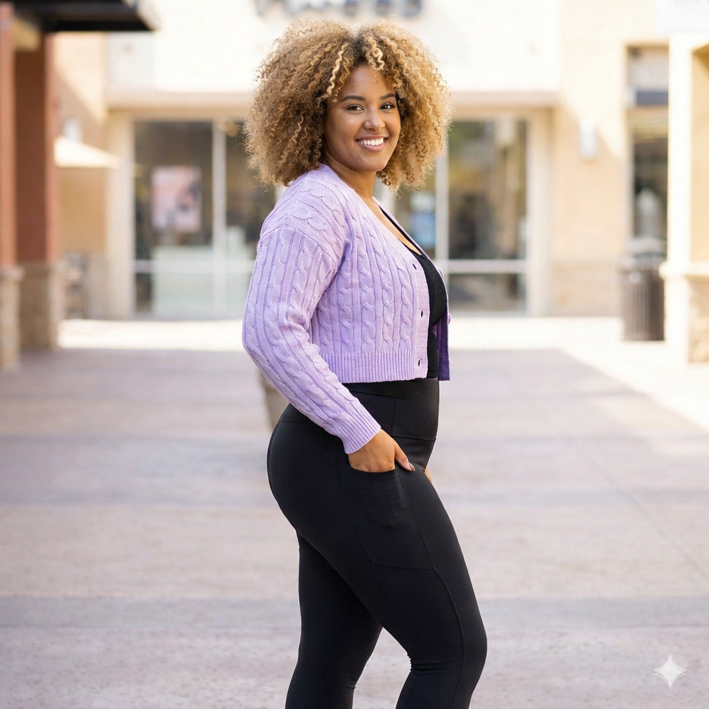 Ready to Ship | Curvy Collection - BLACK FULL-LENGTH Leggings with POCKET
