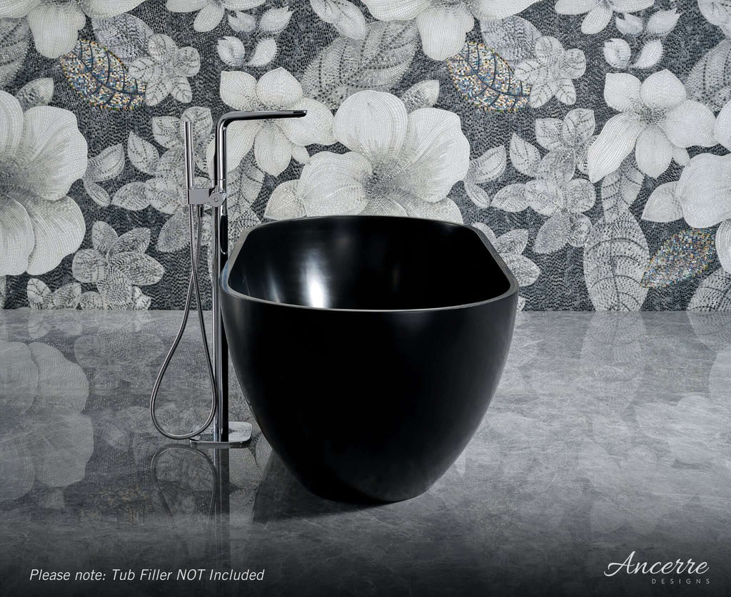 Cascade 59” Freestanding Solid Surface Bathtub