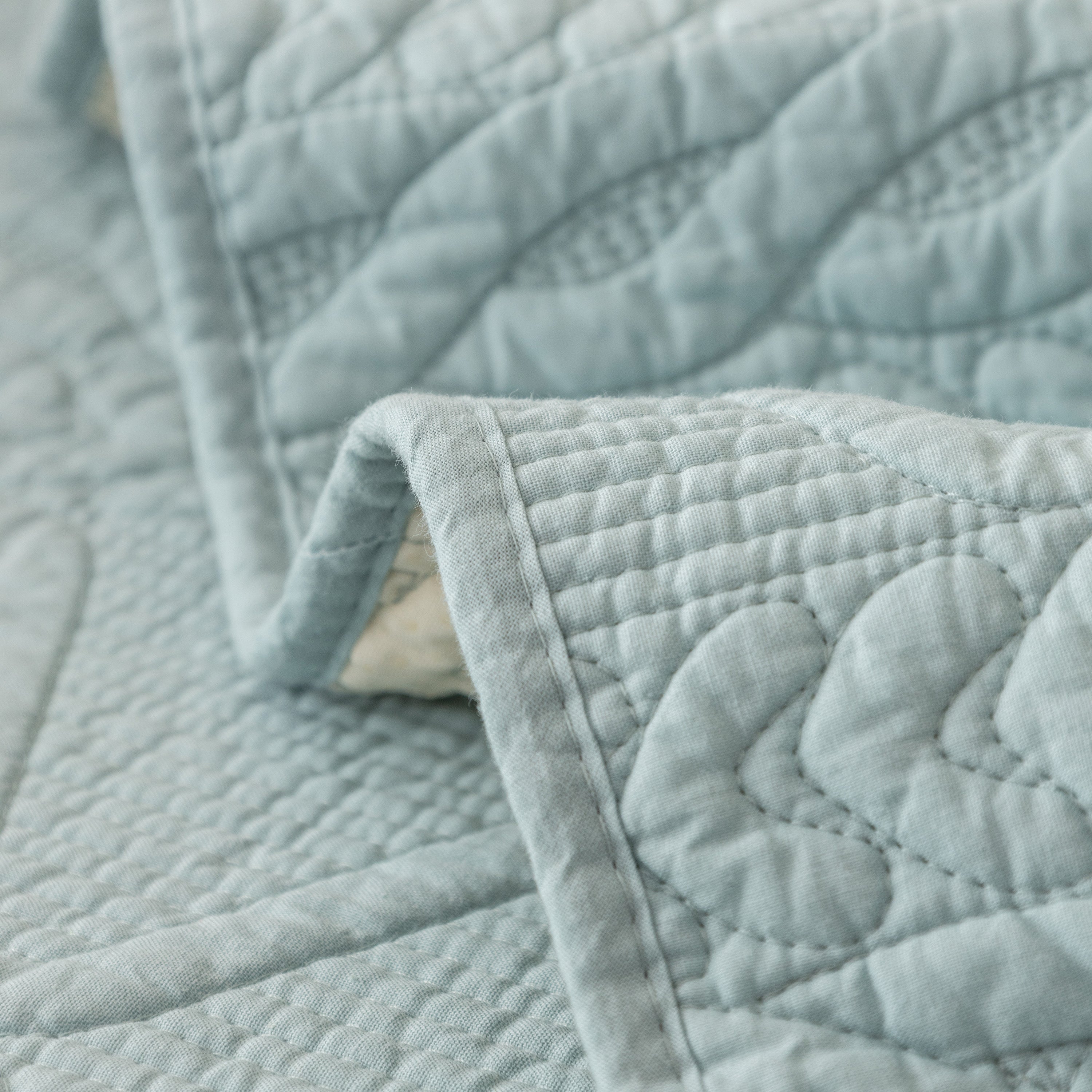 Geometric Textured Cotton Quilted Sofa Cover, Non-Slip Washable Couch Protector