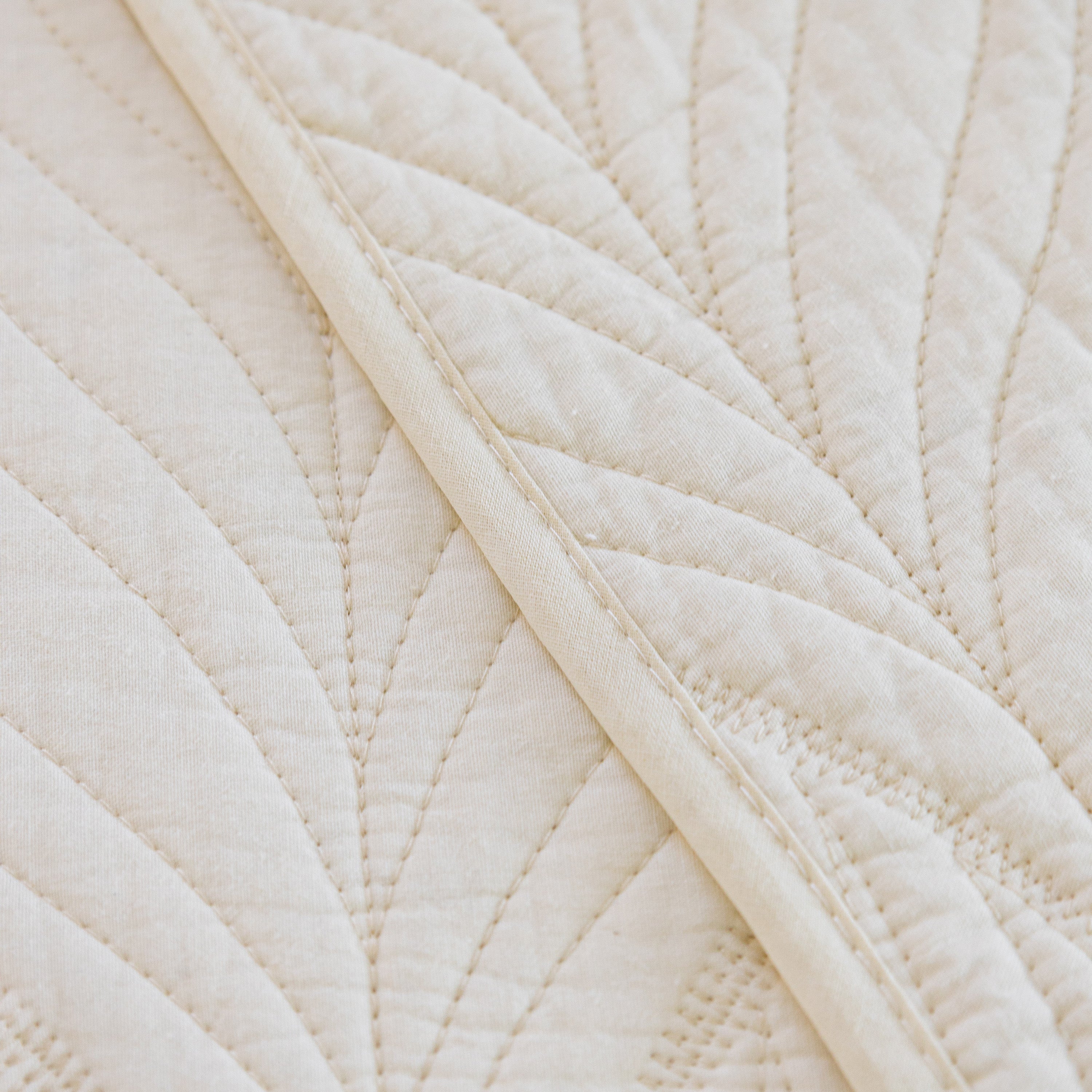 Leaf Vein Textured Cotton Quilted Sofa Slipcover, Non-Slip Modular Couch Covers