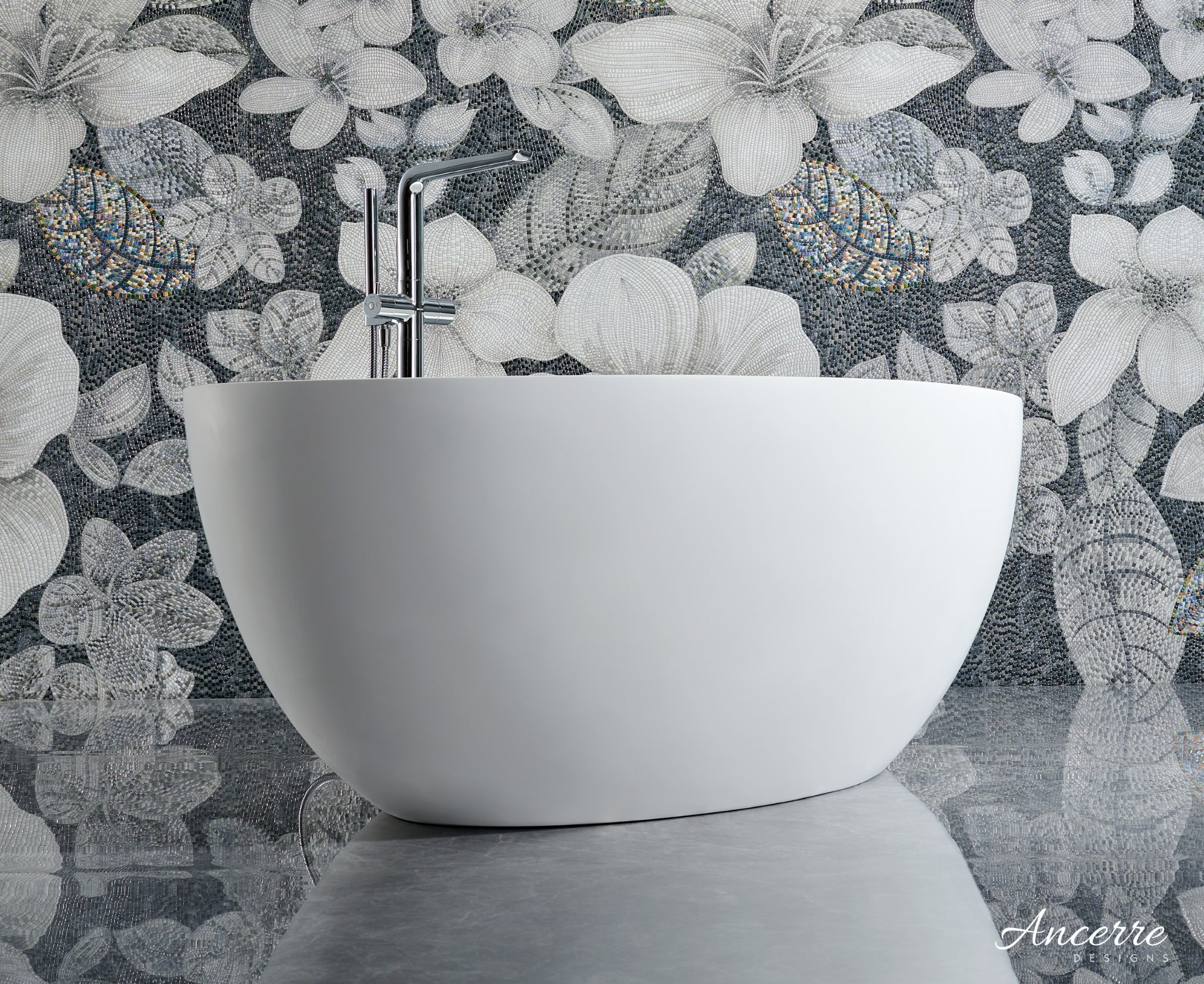 Crestwood Freestanding Solid Surface Bathtub