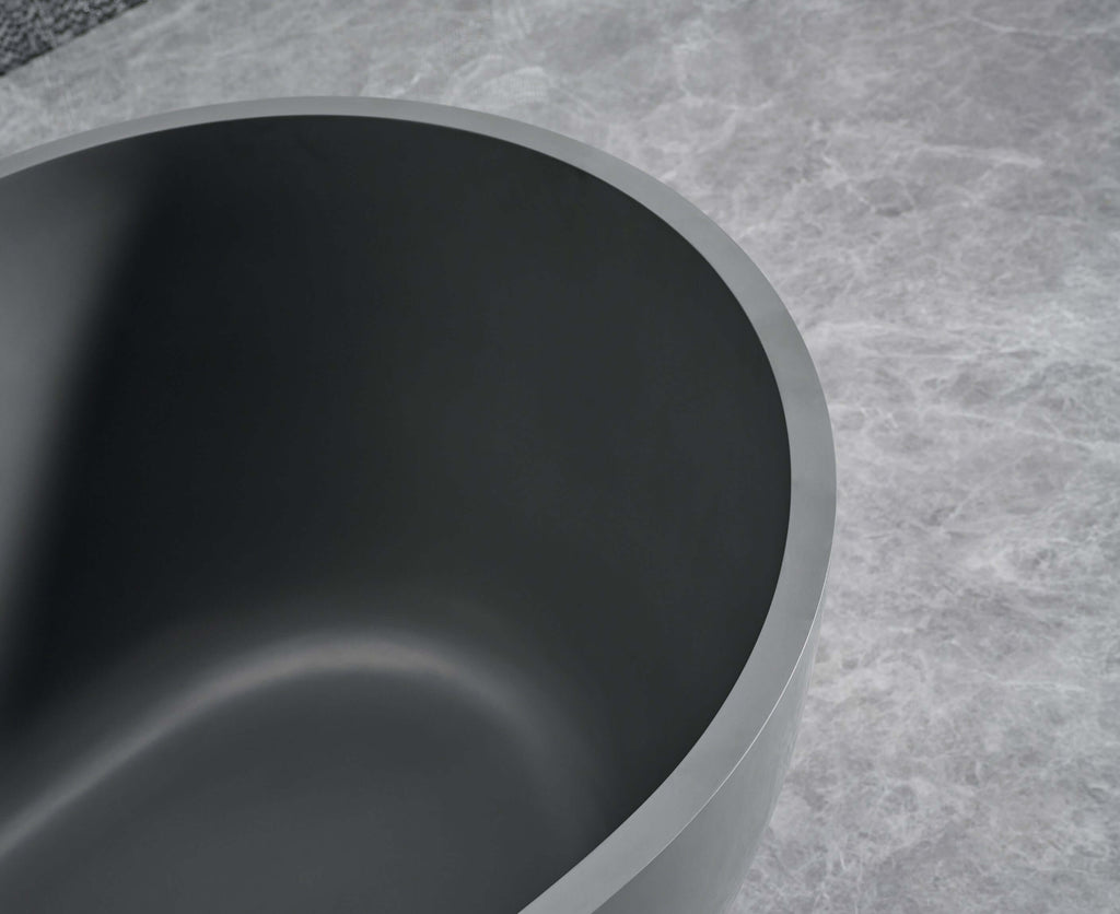 Cascade 59” Freestanding Solid Surface Bathtub