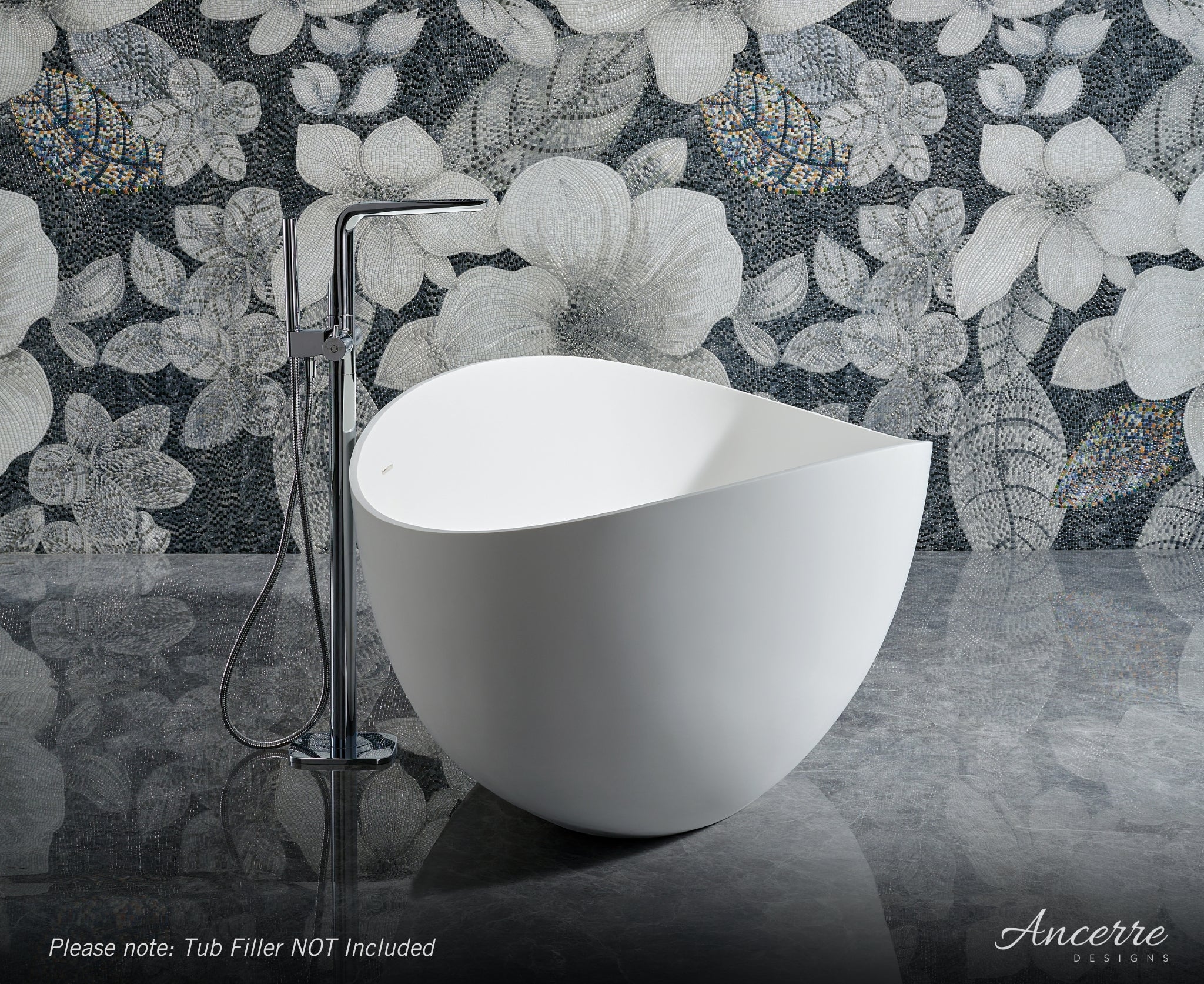 Contoure Freestanding Solid Surface Bathtub
