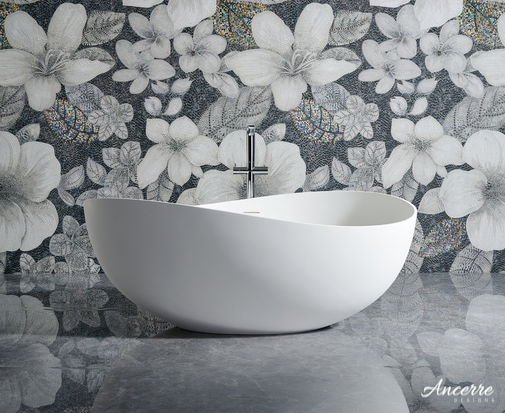 Contoure Freestanding Solid Surface Bathtub