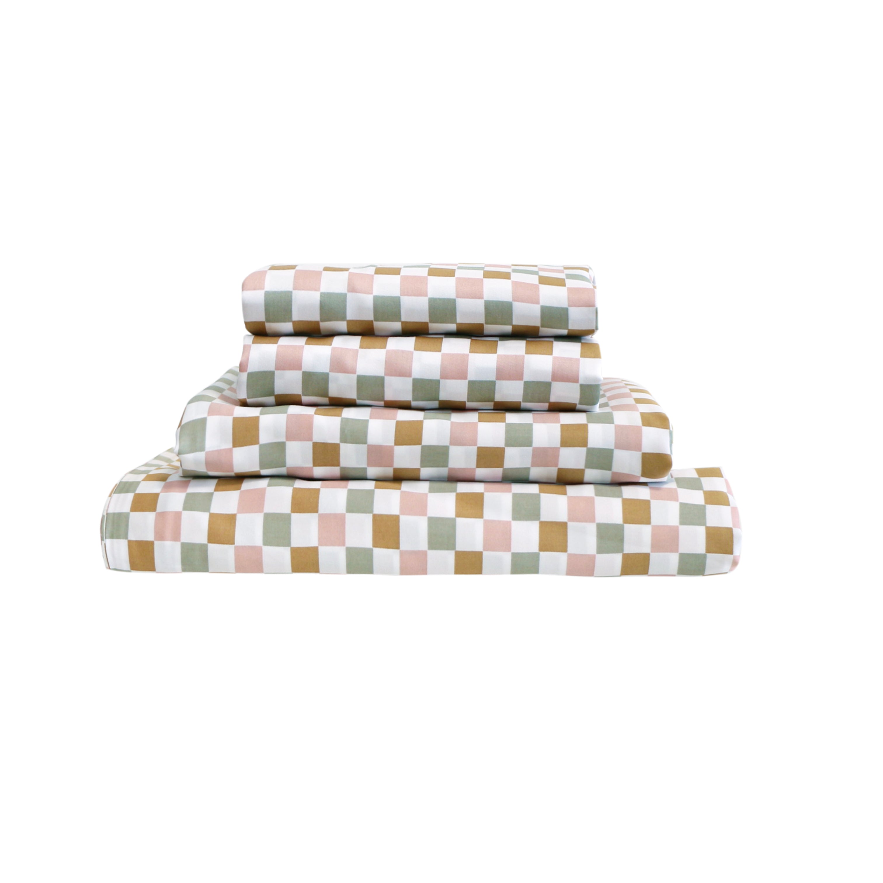 SHNUGGLE Bedding Set Colorful Checker