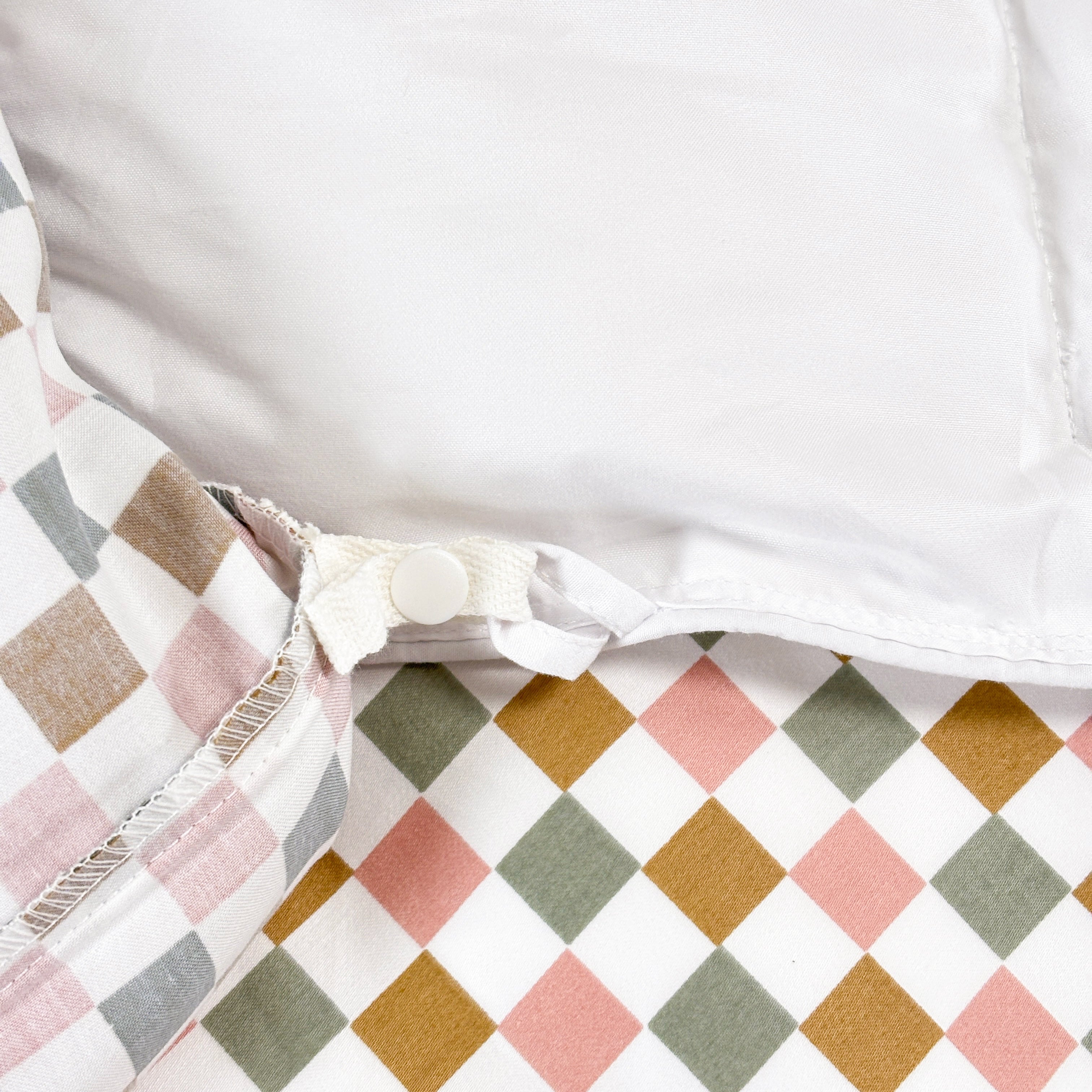 SHNUGGLE Bedding Set Colorful Checker