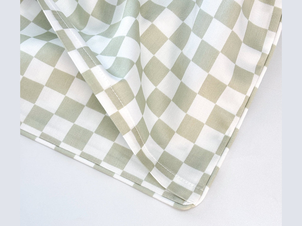 SHNUGGLE Extra Pillowcase- Sage Checker