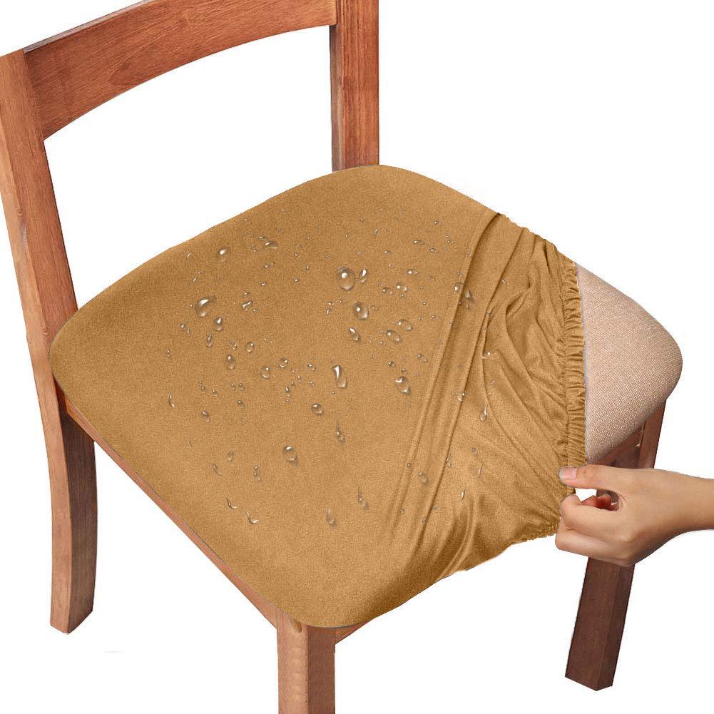 Water-Repellent Dining Room Chair Cover Spandex Elastic Removable Seat Covers