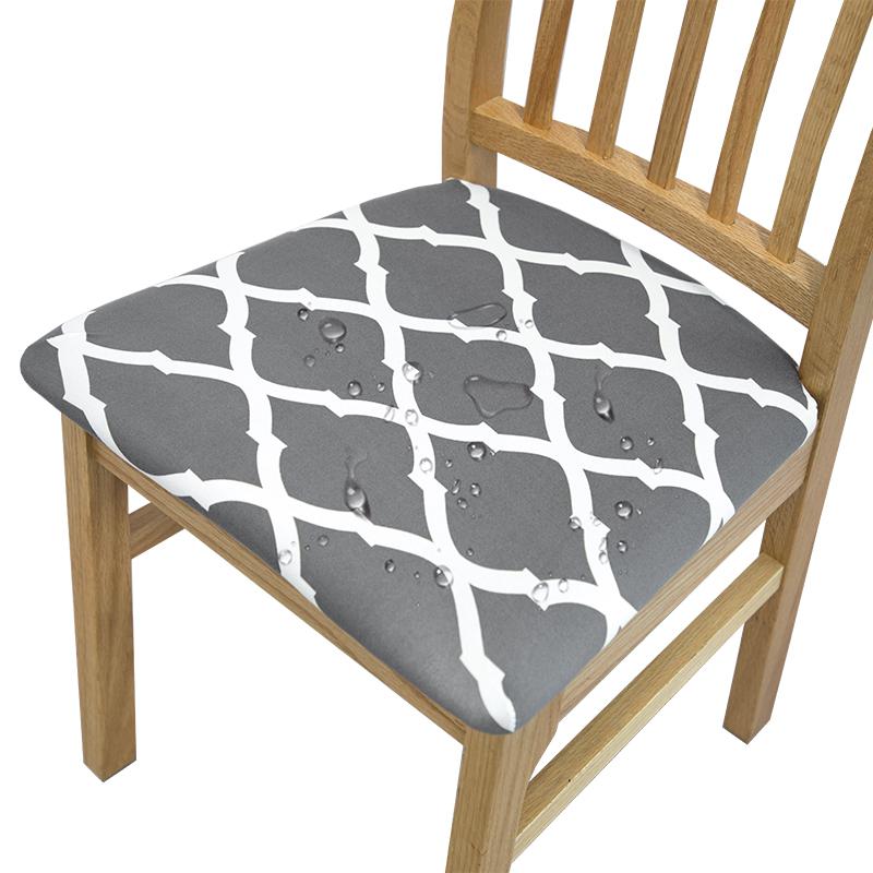Water-Repellent Dining Room Chair Cover Spandex Elastic Removable Seat Covers