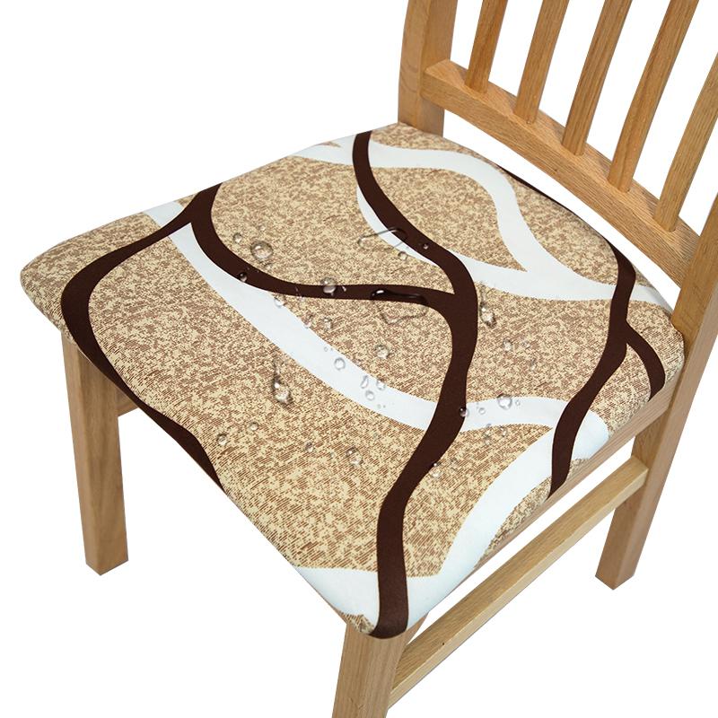Water-Repellent Dining Room Chair Cover Spandex Elastic Removable Seat Covers