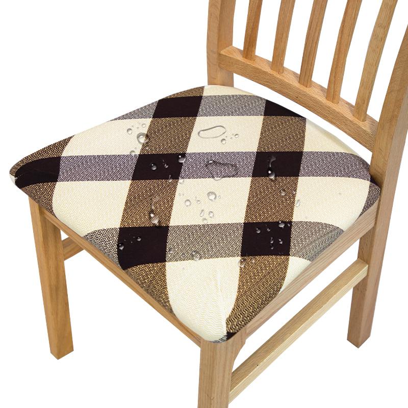 Water-Repellent Dining Room Chair Cover Spandex Elastic Removable Seat Covers
