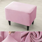 Velvet Wing Chair Cover Stretch Spandex Wingback Chair Cover Elastic Armchair Cover Sofa Covers with Seat Cushion Cover