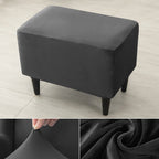 Velvet Wing Chair Cover Stretch Spandex Wingback Chair Cover Elastic Armchair Cover Sofa Covers with Seat Cushion Cover
