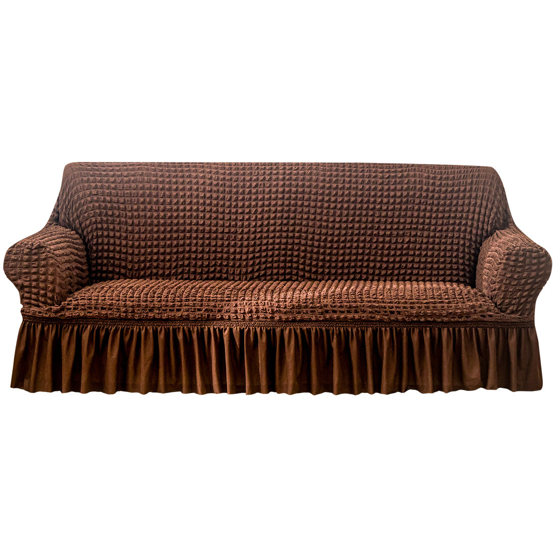 Seersucker Sofa Slipcover with Skirt Stretch Couch Slipcover Easy Fit Universal Furniture Protector