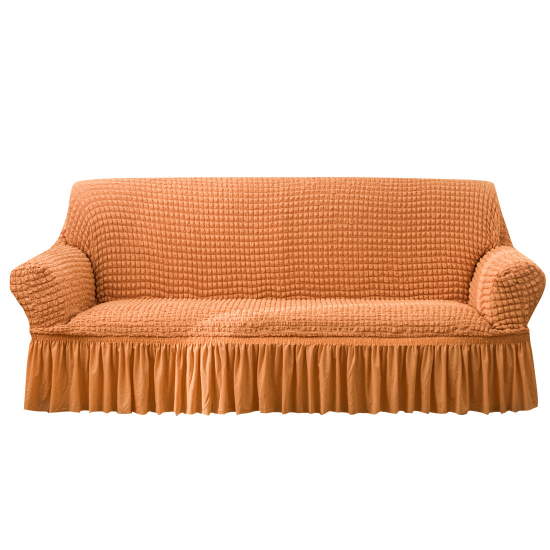 Seersucker Sofa Slipcover with Skirt Stretch Couch Slipcover Easy Fit Universal Furniture Protector