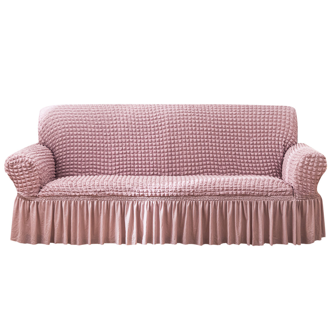 Seersucker Sofa Slipcover with Skirt Stretch Couch Slipcover Easy Fit Universal Furniture Protector