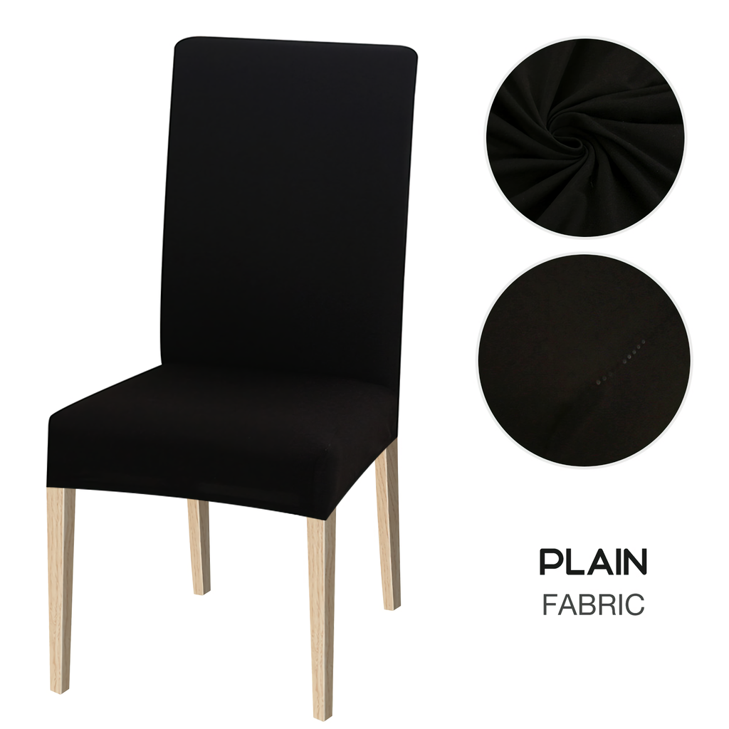 High Stretch Dining Chair Cover, 1/2/4/6pcs Jacquard Spandex Slipcover