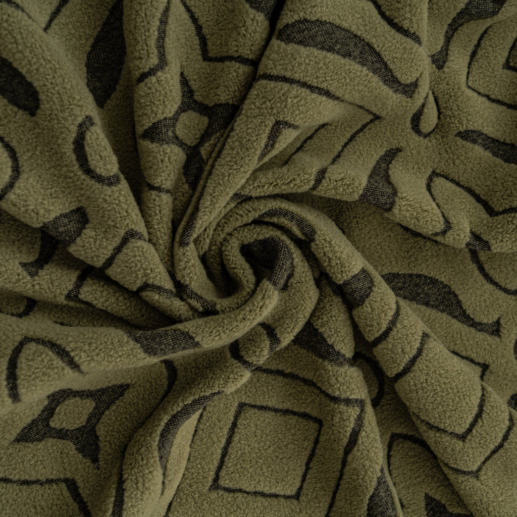 3D Jacquard Geometric Sofa Cover, High Stretch Soft Polar Fleece Slipcover for Couch