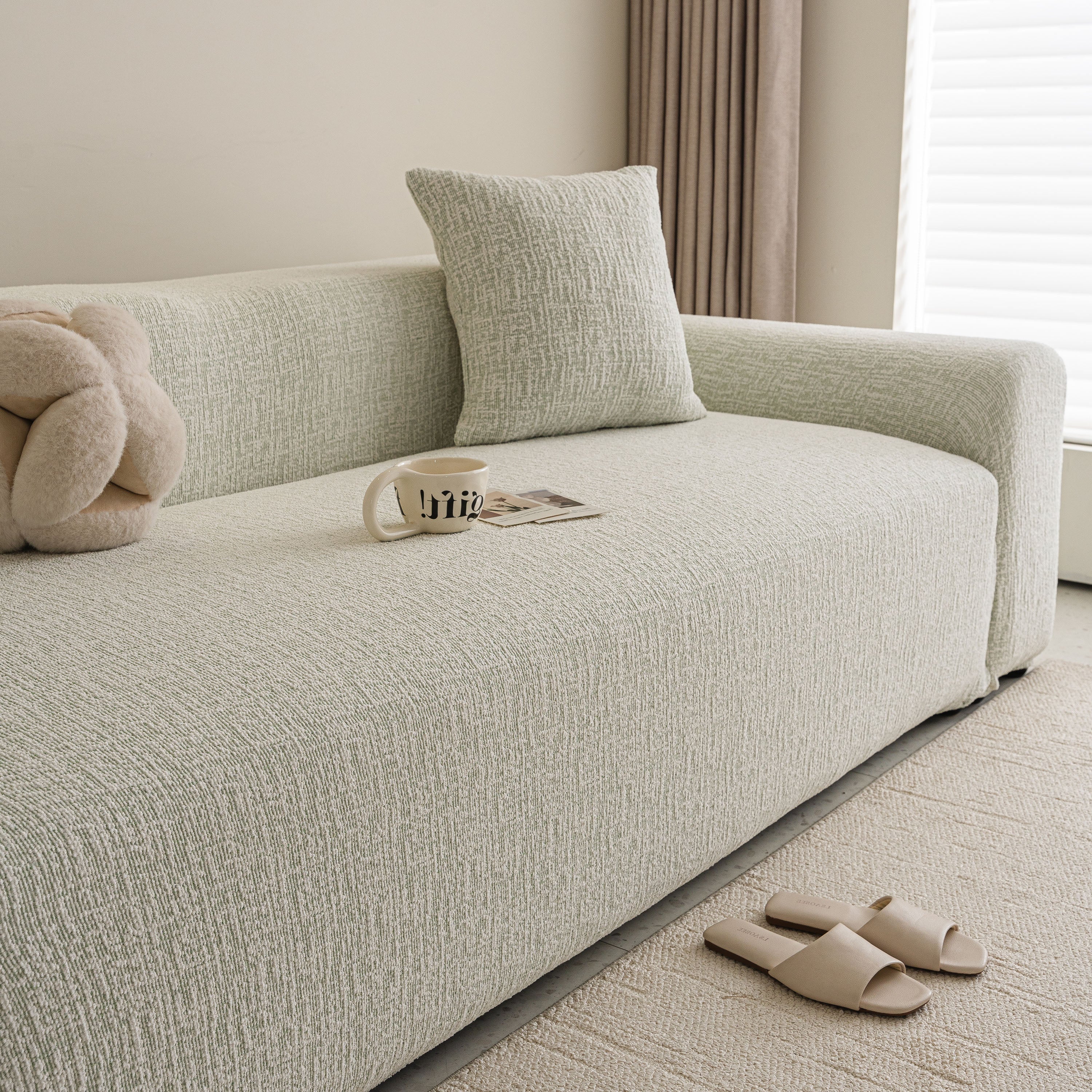 High Stretch Washable Slipcover, Non-Slip Washable Furniture Protector for Kids Pets