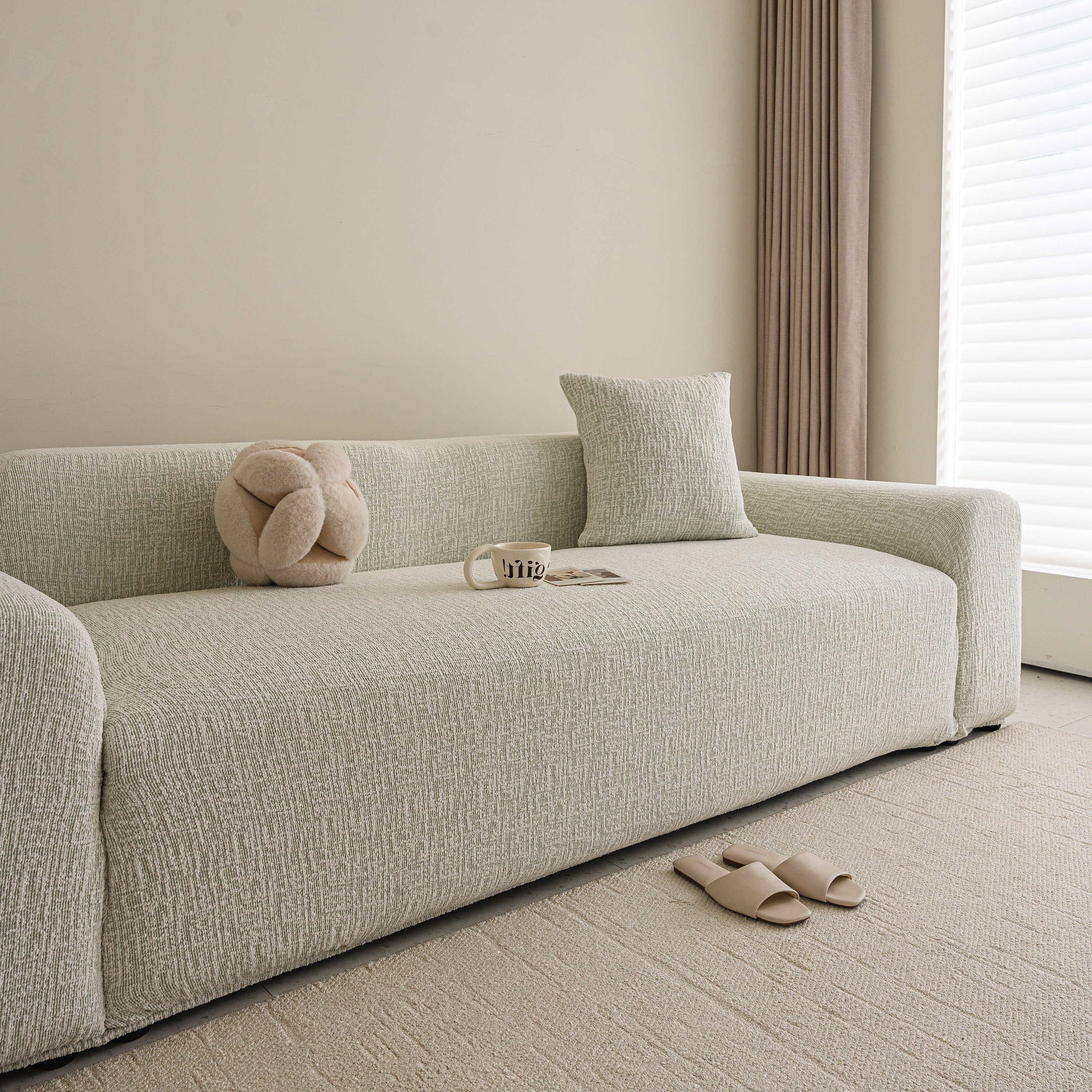High Stretch Washable Slipcover, Non-Slip Washable Furniture Protector for Kids Pets