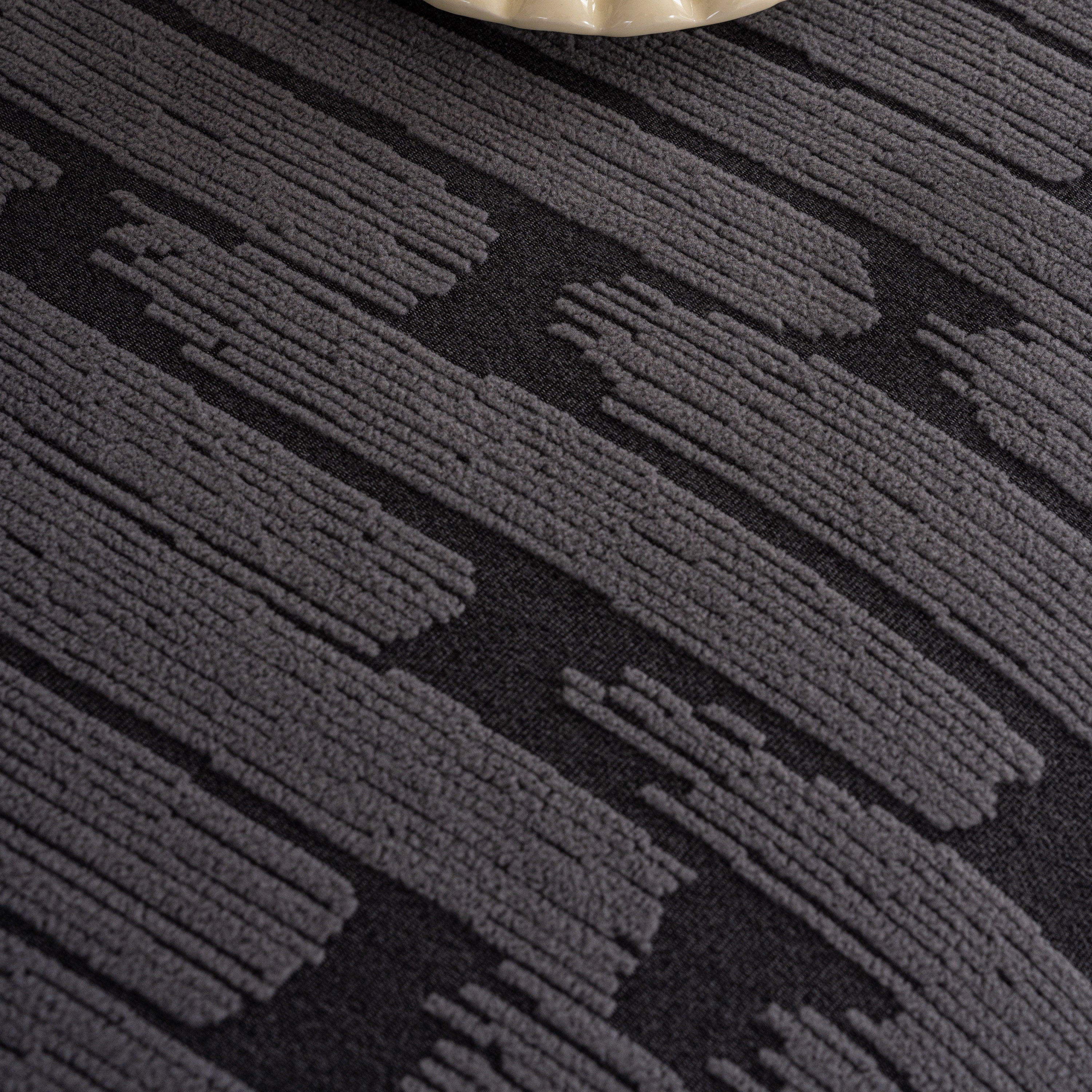 Plush Fleece Stretch Sofa Cover, Super Soft Textured Geometric Couch Slipcover