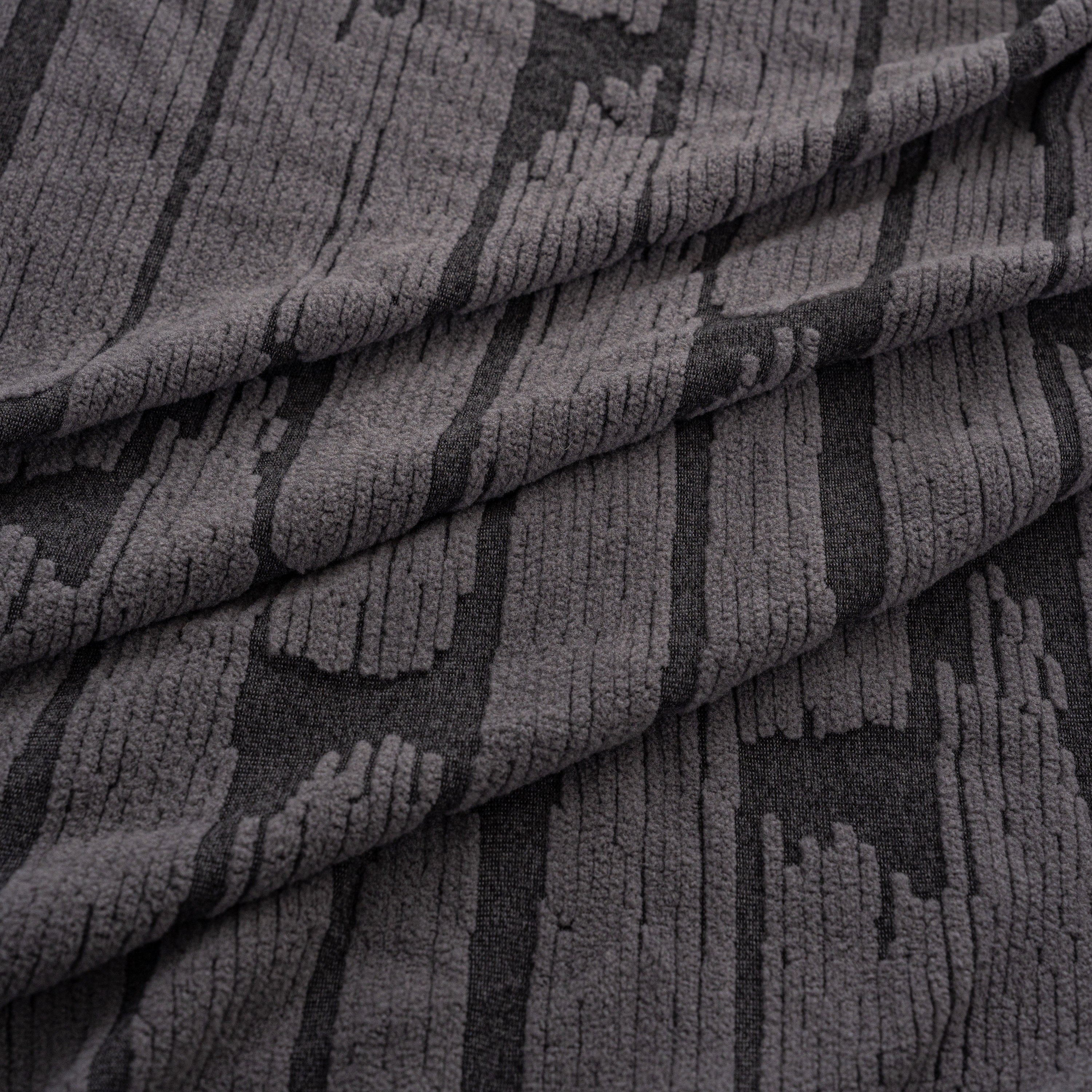 Plush Fleece Stretch Sofa Cover, Super Soft Textured Geometric Couch Slipcover